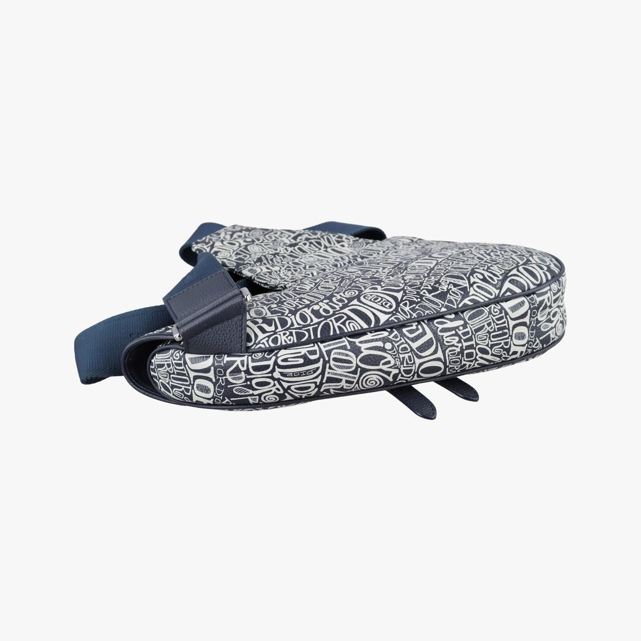 Dior Saddle Navy Leather Shoulder Bag — view 7