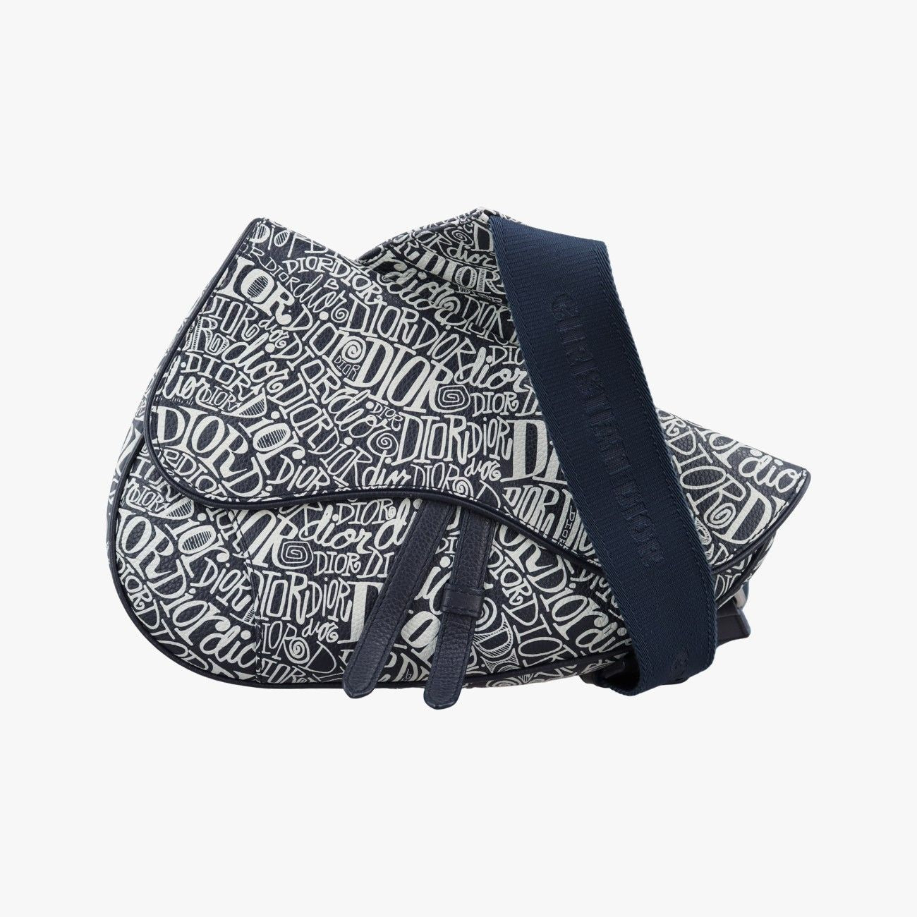 Dior Saddle Navy Leather Shoulder Bag
