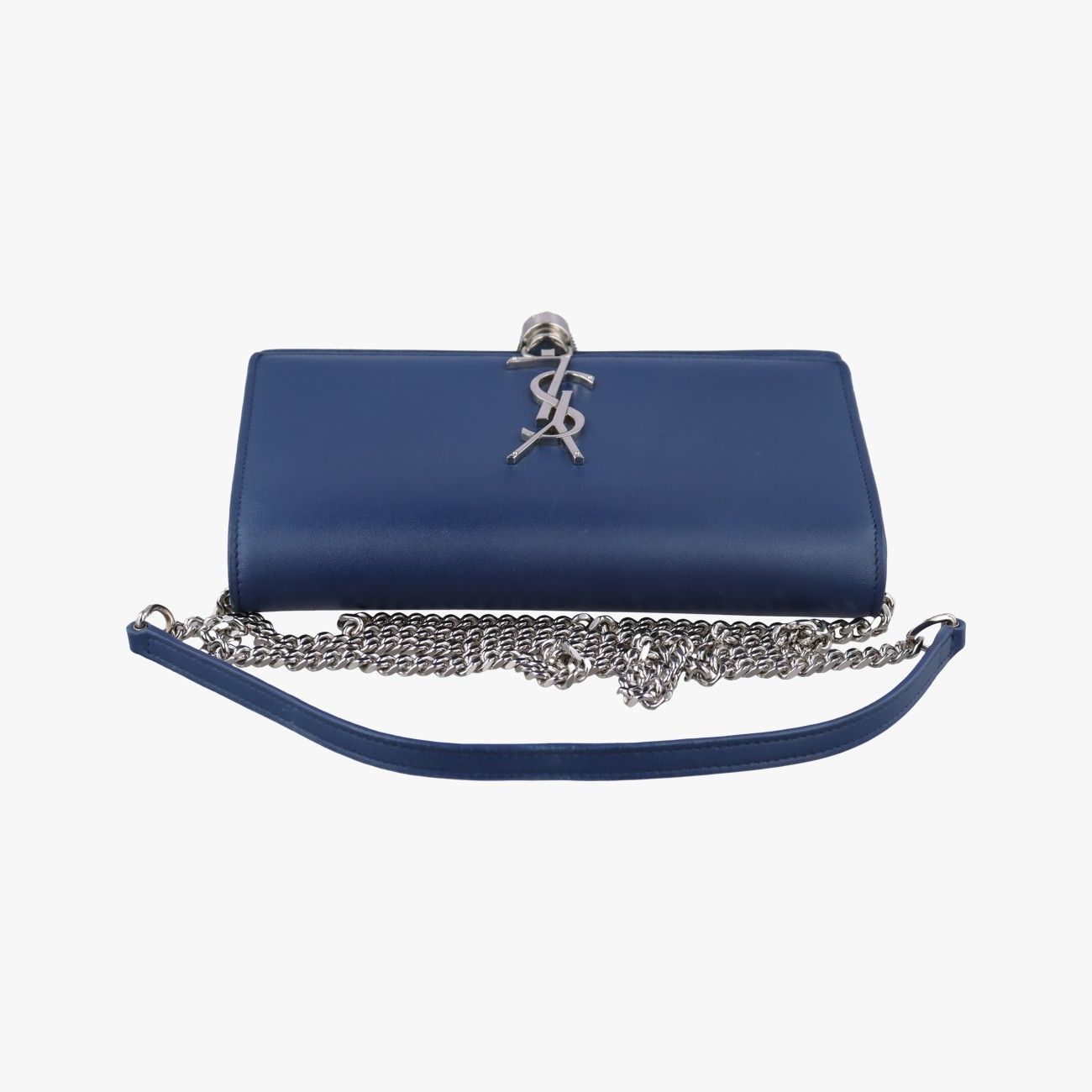 Saint Laurent Kate Navy Leather — view 8