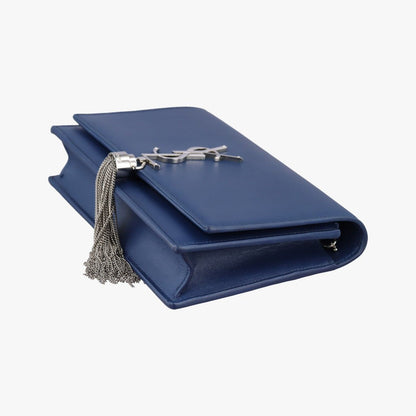 Saint Laurent Kate Navy Leather — view 4