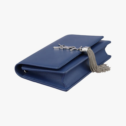 Saint Laurent Kate Navy Leather — view 5