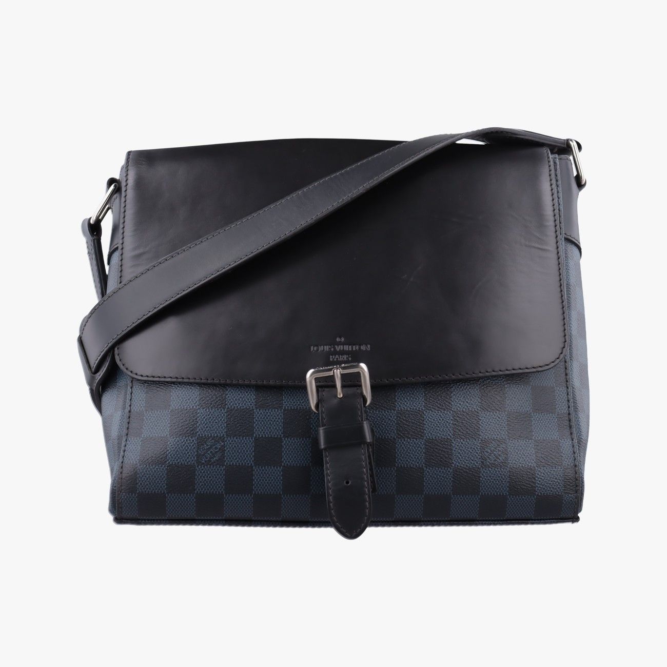 Louis Vuitton Newport Messenger PM Black Navy Damier Cobalt