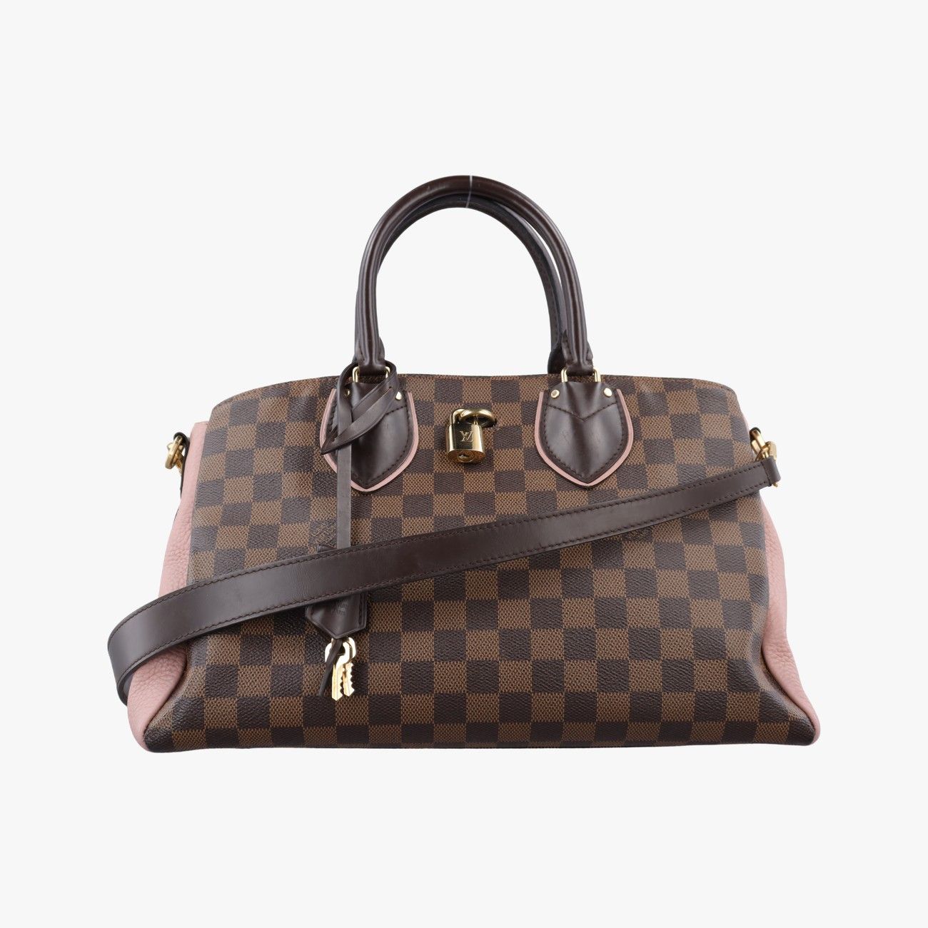Louis Vuitton Normandy Ebene Magnolia Damier Canvas Taurillon Leather