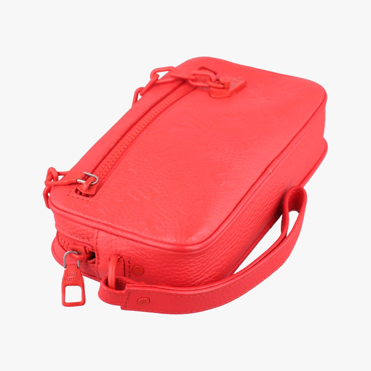 Louis Vuitton Pochette Volga Red Monogram Empreinte Pouch — view 5