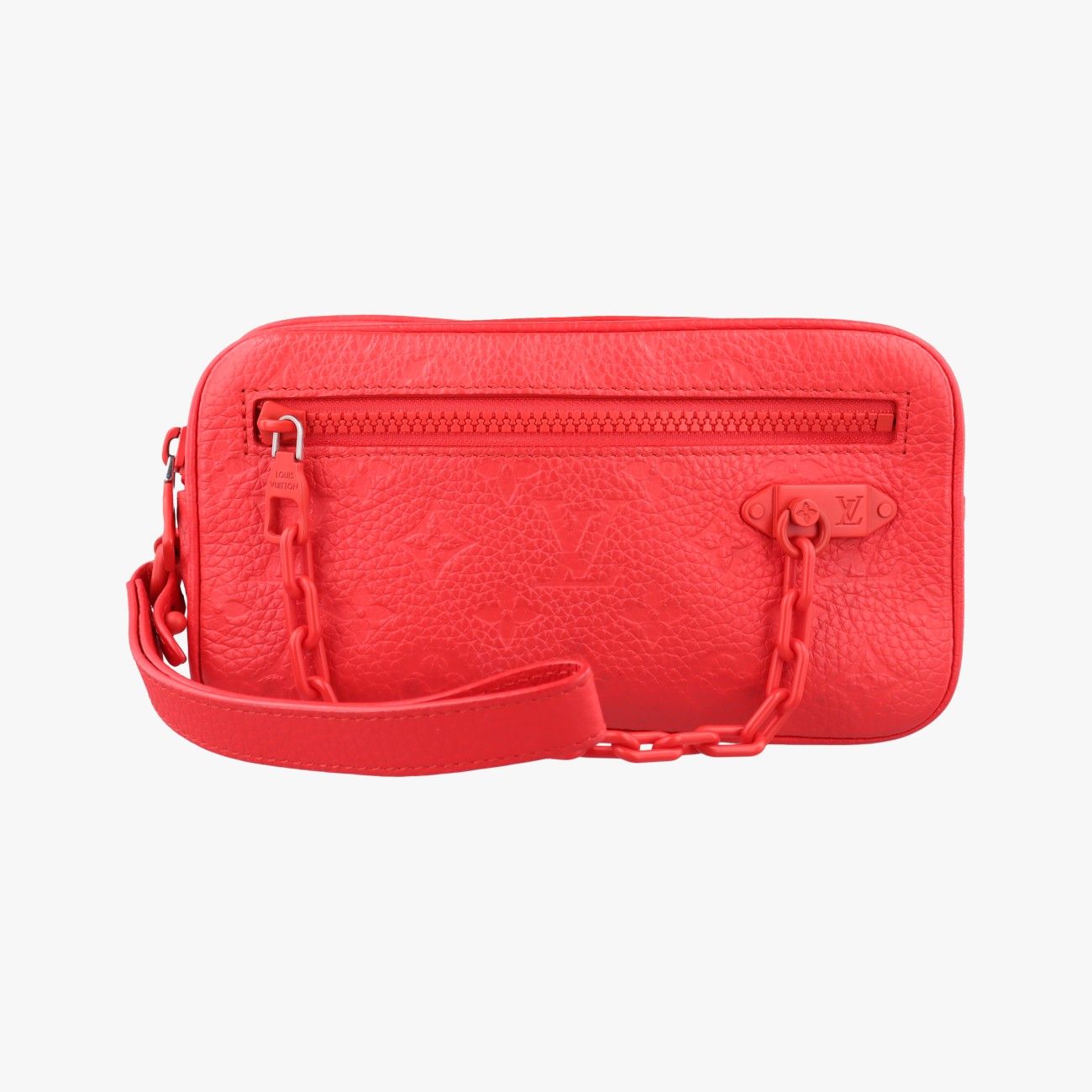 Louis Vuitton Pochette Volga Red Monogram Empreinte Pouch