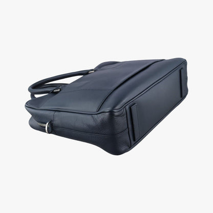 Prada Business Briefcase Navy Saffiano Leather 7 a — view 7