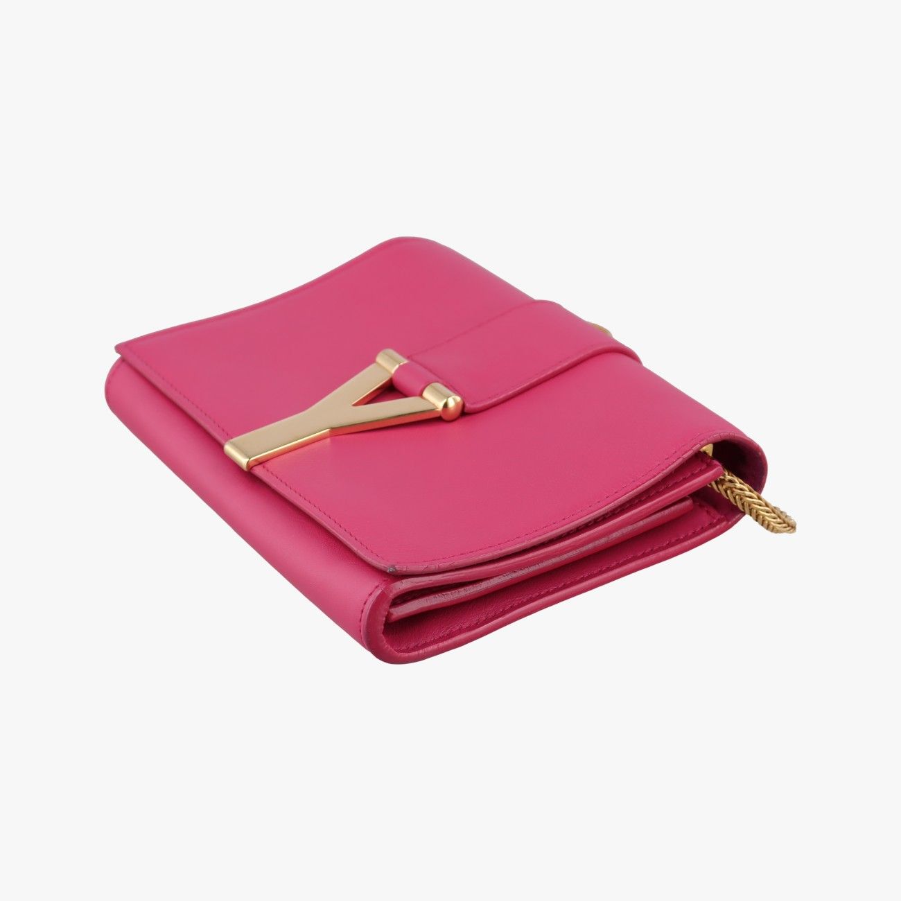 Saint Laurent Yves Laurenty Line Rose Red Leather — view 4