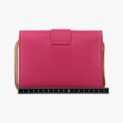 Saint Laurent Yves Laurenty Line Rose Red Leather — view 2