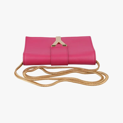 Saint Laurent Yves Laurenty Line Rose Red Leather — view 8