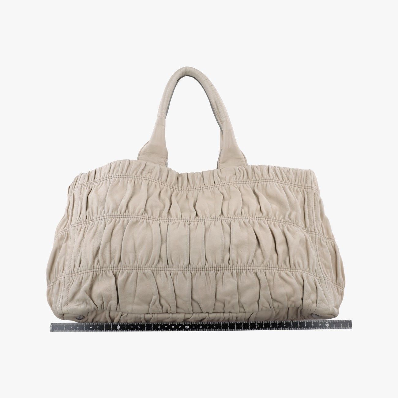 Prada Gather Beige Nappa Leather — view 2
