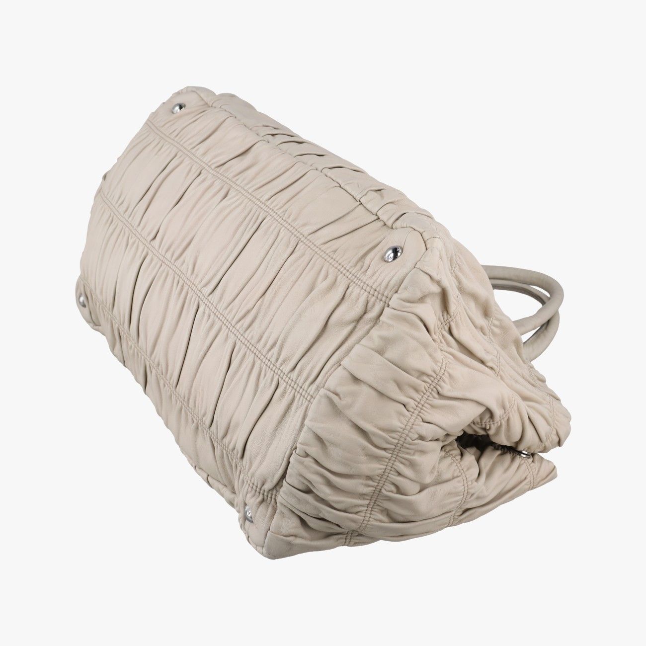 Prada Gather Beige Nappa Leather — view 6