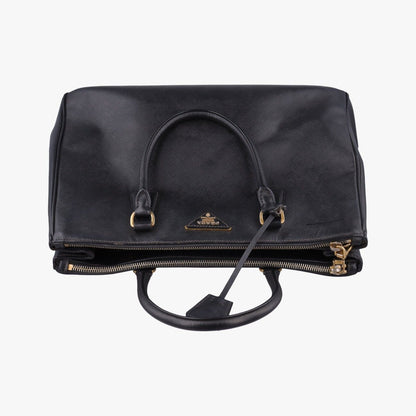Prada Galleria Black Saffiano Leather 7 a — view 8