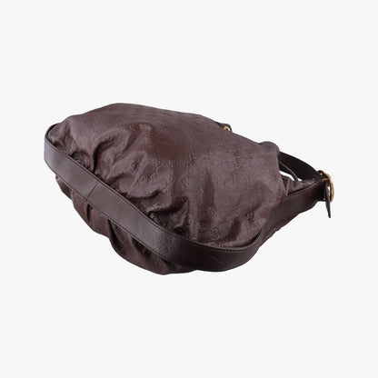Gucci Ossima Interlocking Icon Hobo Brown Leather — view 6
