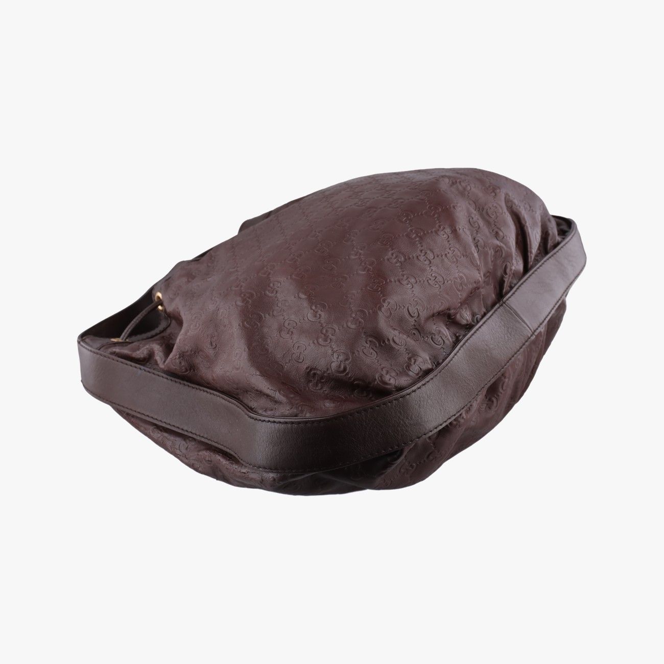 Gucci Ossima Interlocking Icon Hobo Brown Leather — view 7