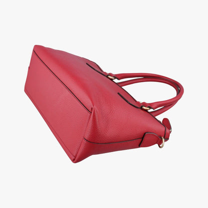 Gucci Interlocking Charm Red Leather Keychain — view 6
