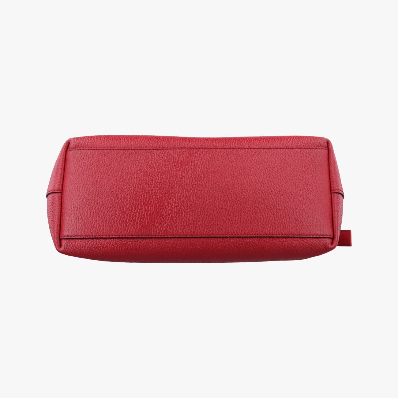 Gucci Interlocking Charm Red Leather Keychain — view 3