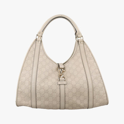 Gucci New Jackie White Leather Shoulder Bag