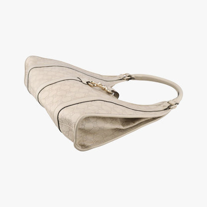 Gucci New Jackie White Leather Shoulder Bag — view 4