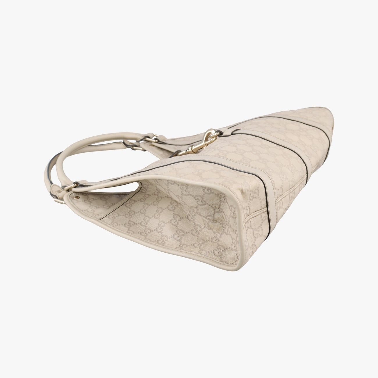 Gucci New Jackie White Leather Shoulder Bag — view 5