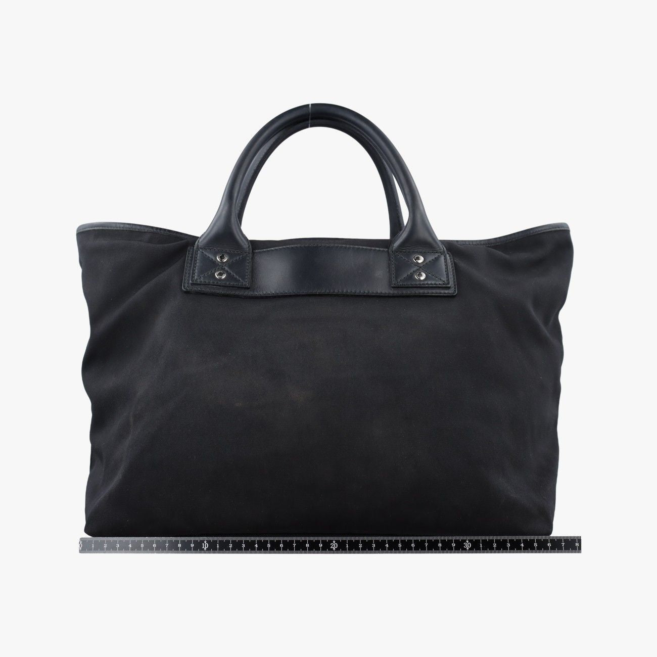 Gucci Web Stripe Black Canvas Leather — view 2