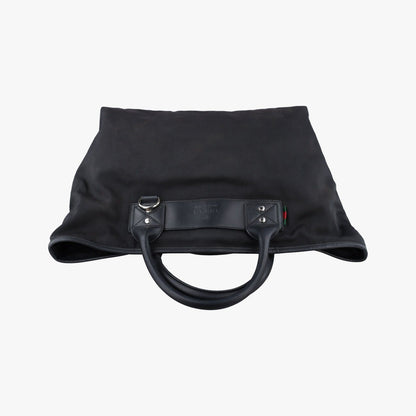 Gucci Web Stripe Black Canvas Leather — view 8