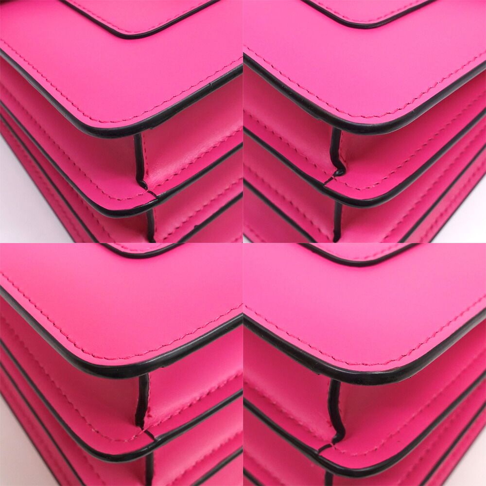 Bvlgari Serpenti Forever Top Handle Calf Leather Pink GD Mirror Handbag Bag — view 5