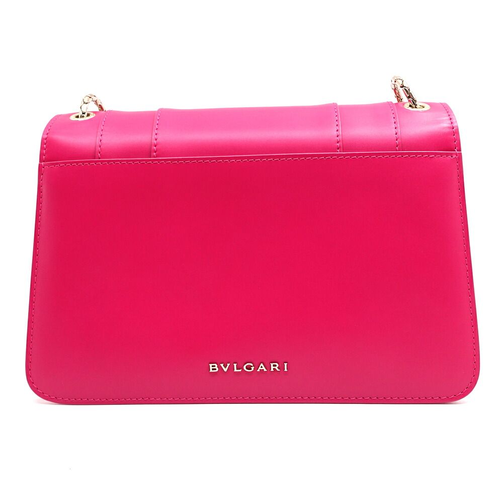 Bvlgari Serpenti Forever Shoulder Bag Calf Leather Pink GD Mirror — view 2
