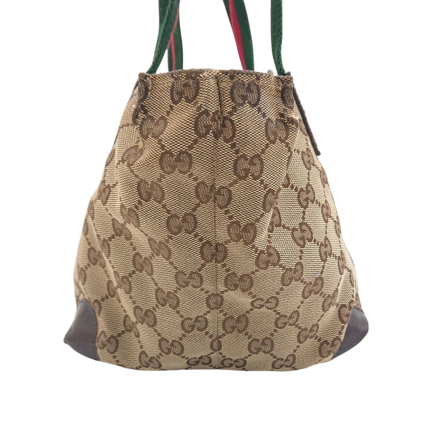 Gucci GG Canvas Sherry Line Tote Bag Beige Brown — view 3