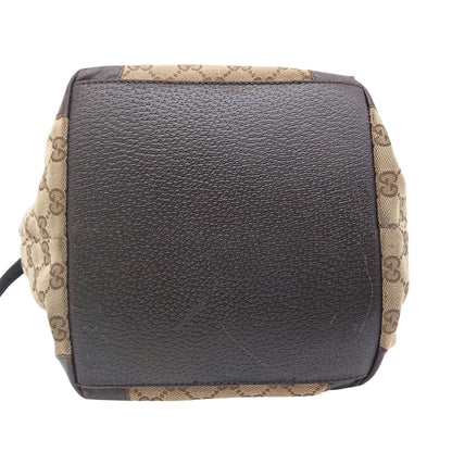 Gucci GG Canvas Sherry Line Tote Bag Beige Brown — view 6