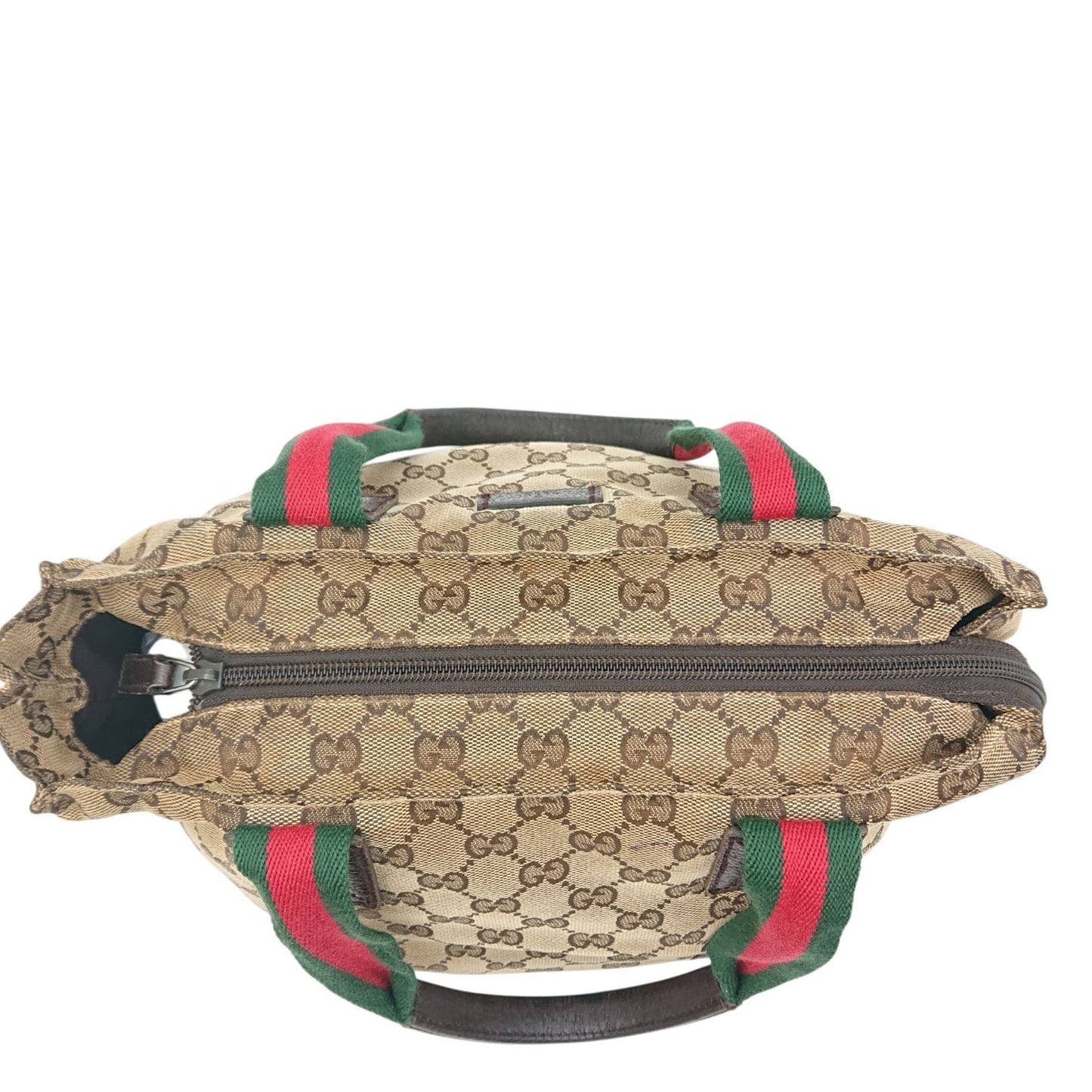 Gucci GG Canvas Sherry Line Tote Bag Beige Brown — view 5