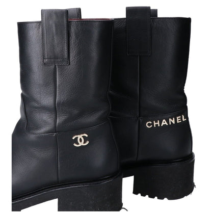 Chanel Calfskin Engineer Boots — view 7