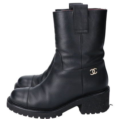 Chanel Calfskin Engineer Boots — view 2