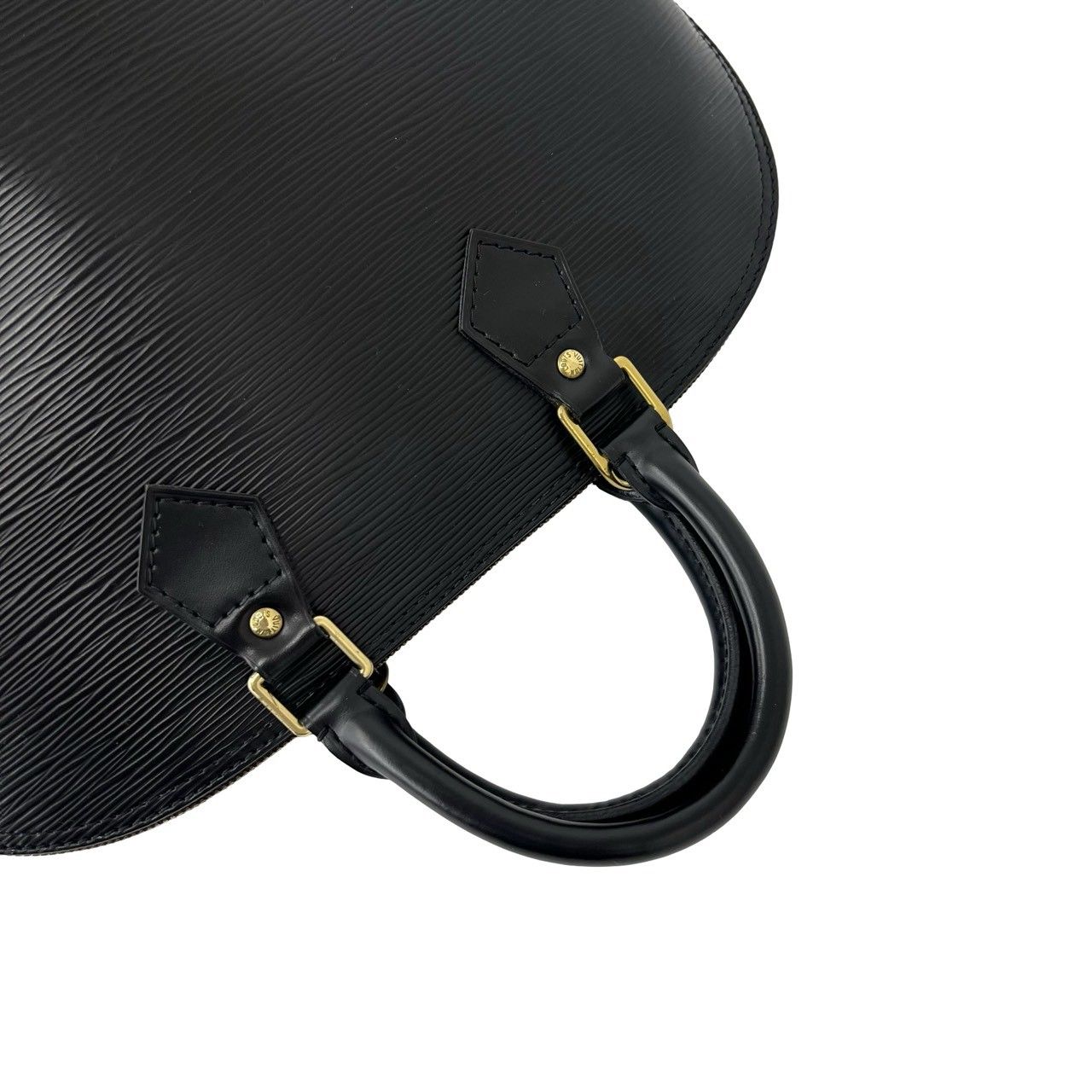 Louis Vuitton Vintage Alma Epi Leather Boston Bag Black Noir — view 4