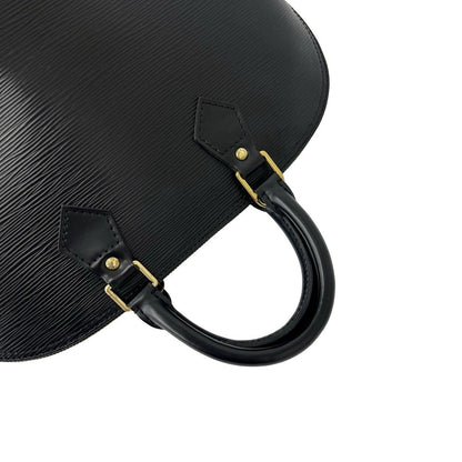 Louis Vuitton Vintage Alma Epi Leather Boston Bag Black Noir — view 4