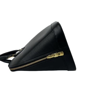 Louis Vuitton Vintage Alma Epi Leather Boston Bag Black Noir — view 5