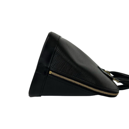 Louis Vuitton Vintage Alma Epi Leather Boston Bag Black Noir — view 6