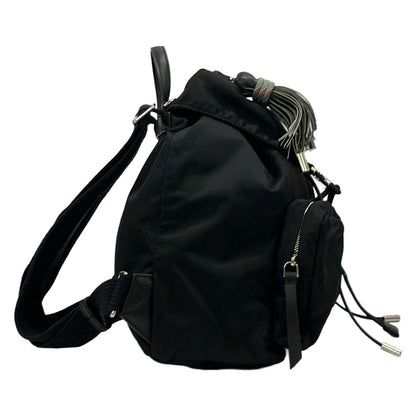 Moncler Backpack Black Tassel Drawstring Leather — view 2