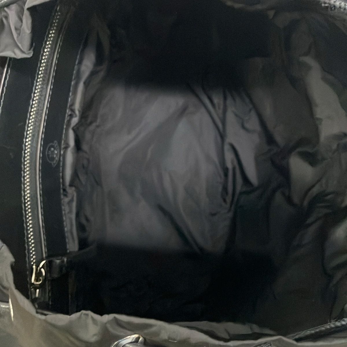 Moncler Backpack Black Tassel Drawstring Leather — view 7