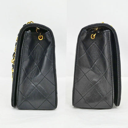 Chanel Chain Shoulder Bag Quilted 23 Lambskin Black Gold — view 3