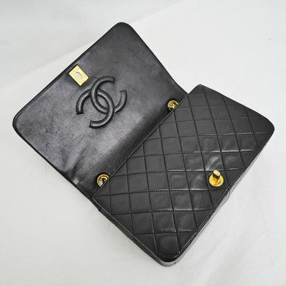 Chanel Chain Shoulder Bag Quilted 23 Lambskin Black Gold — view 5