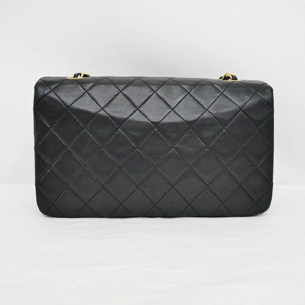 Chanel Chain Shoulder Bag Quilted 23 Lambskin Black Gold — view 2
