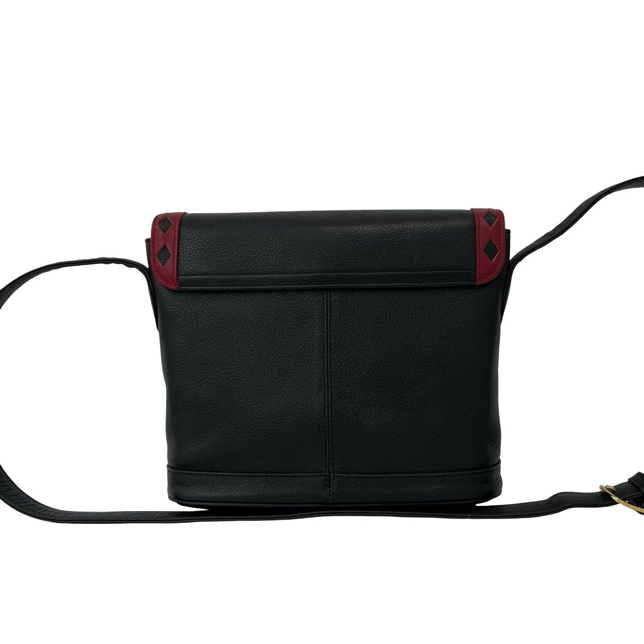 Saint Laurent YSL Logo Cutout Leather Shoulder Bag Black — view 3