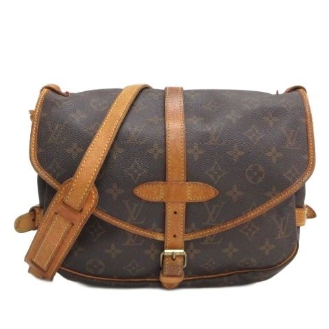 Louis Vuitton Monogram Saumur 30 Shoulder Bag Brown