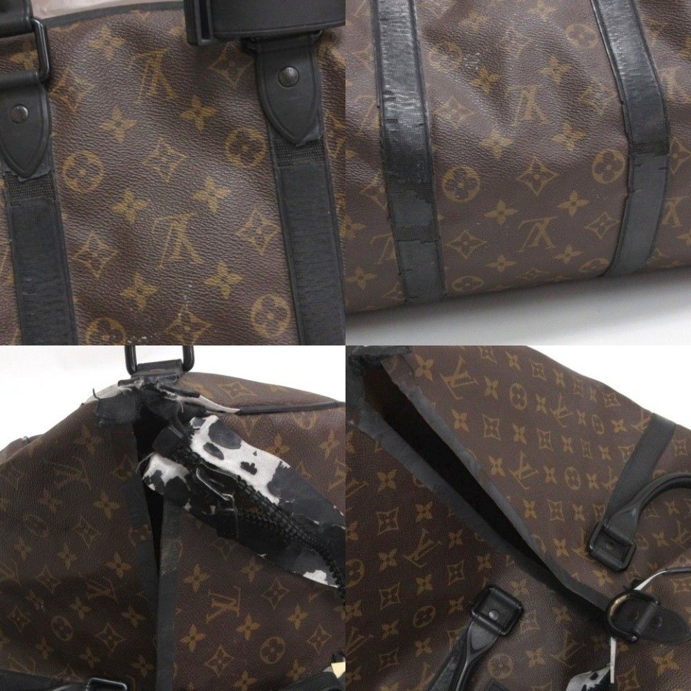 Louis Vuitton Monogram Waterproof Keepall 55 Boston Bag — view 6