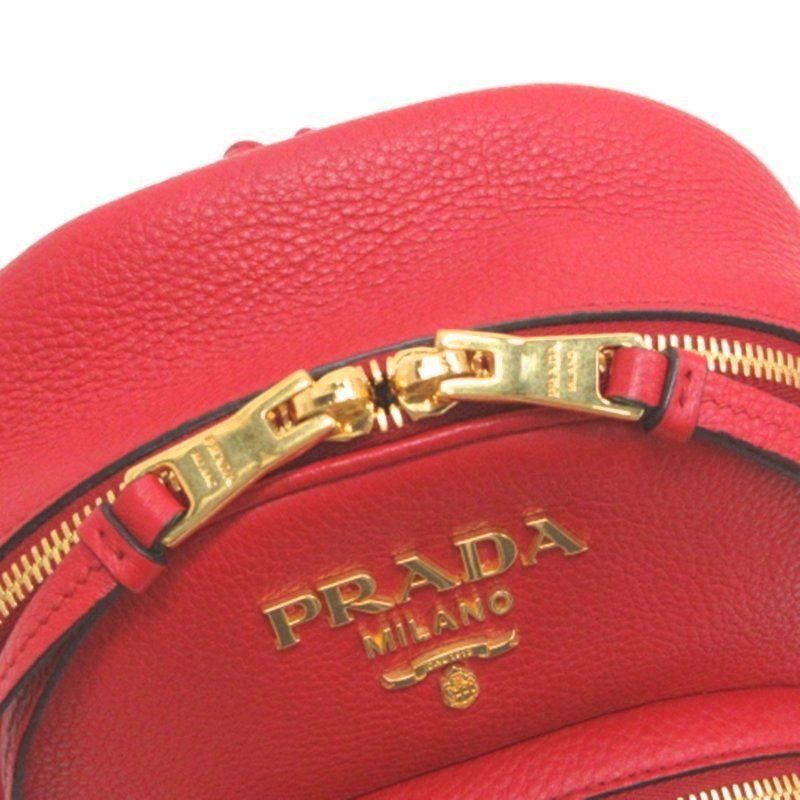Prada Logo Leather Backpack — view 4