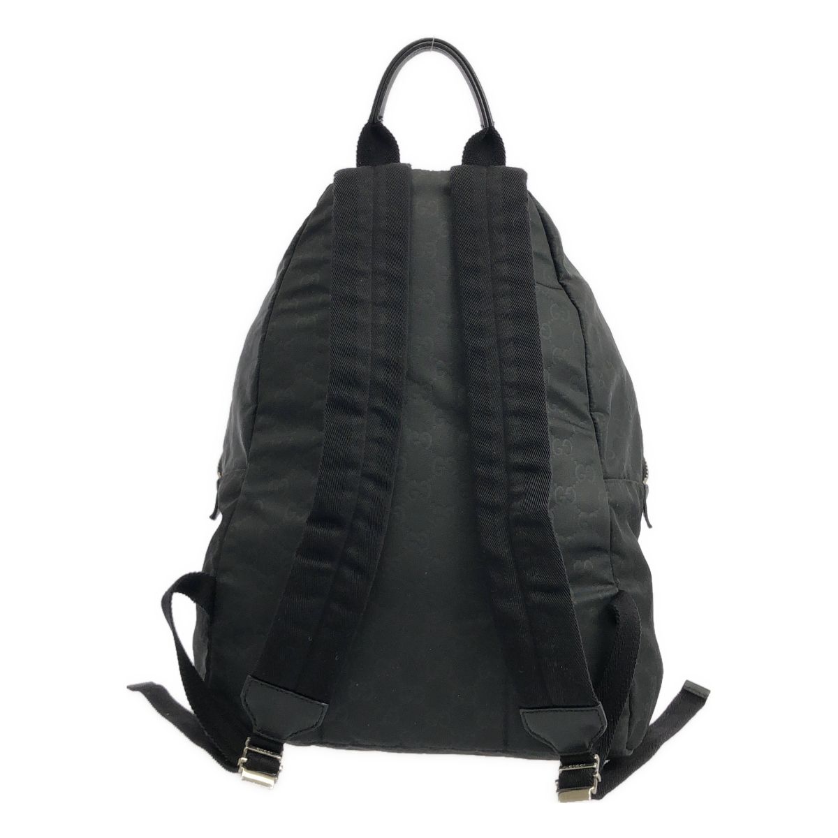 Gucci GG Monogram Nylon Backpack Black — view 2