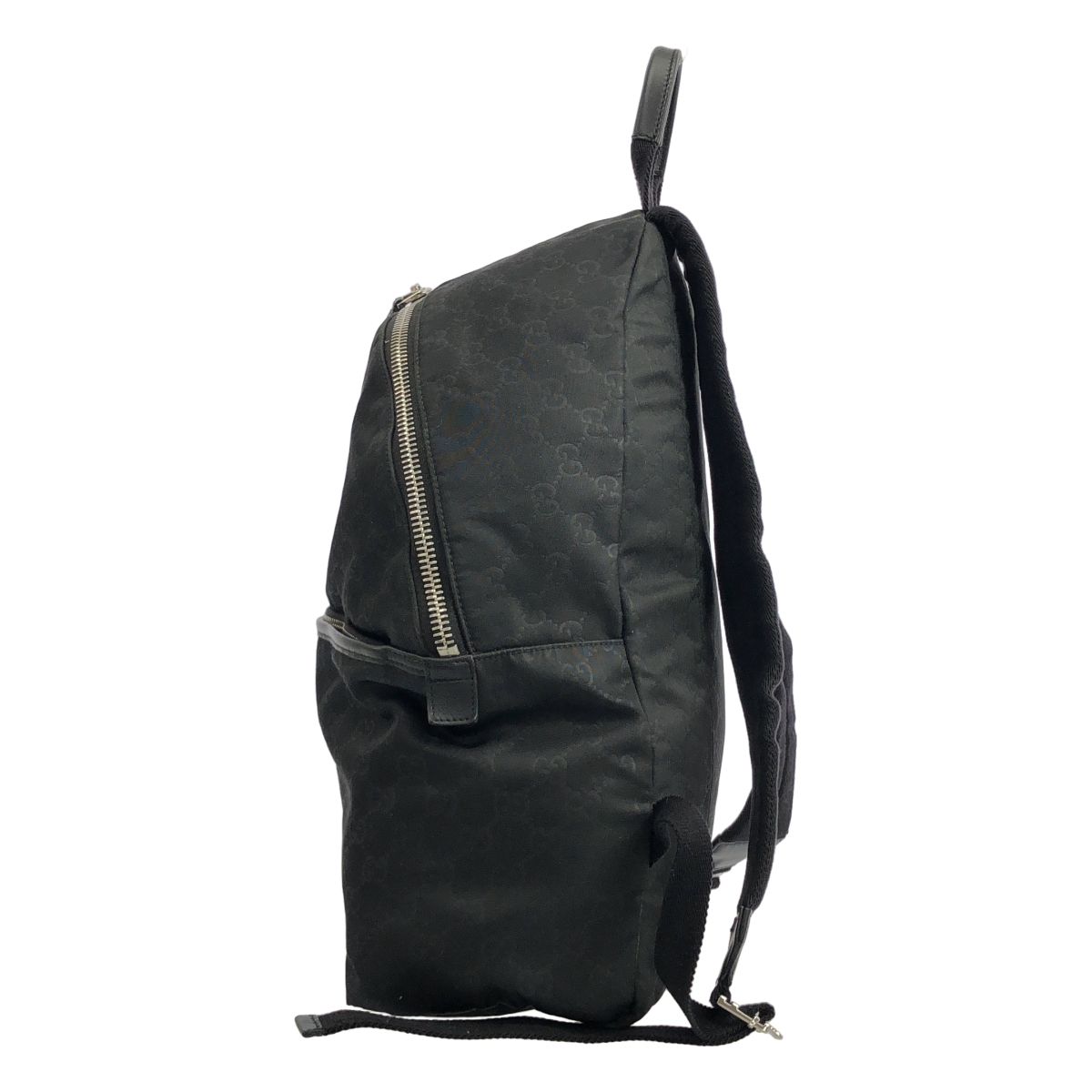 Gucci GG Monogram Nylon Backpack Black — view 3