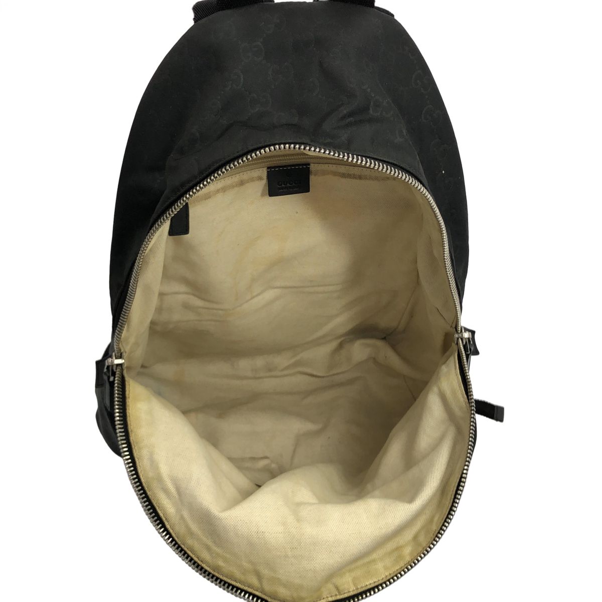 Gucci GG Monogram Nylon Backpack Black — view 6
