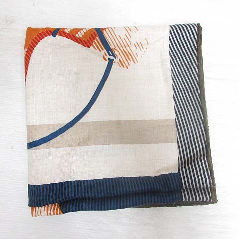Hermes Carre 100 Horse Wear Scarf Shawl Cashmere Beige — view 2