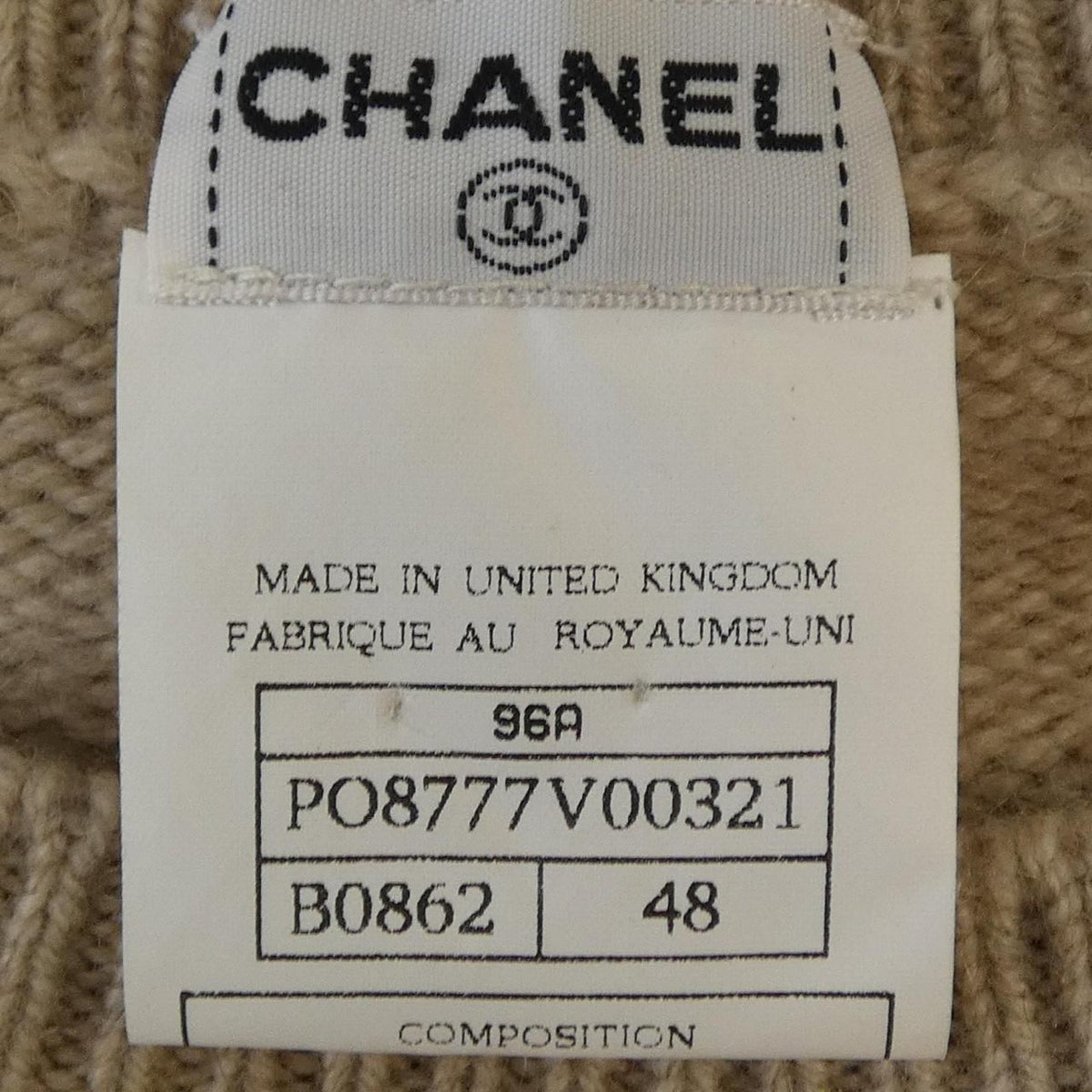 Chanel 96A Knit Sweater Beige — view 4
